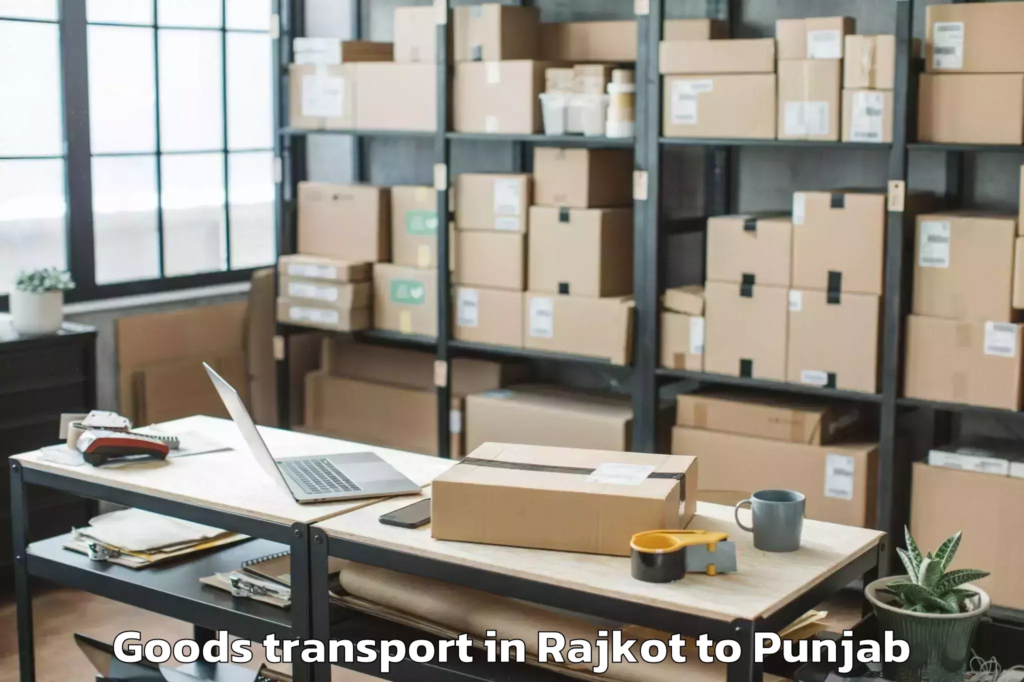 Book Rajkot to Ludhiana Airport Luh Goods Transport Online